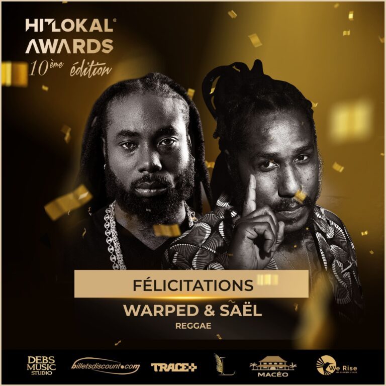Warped et Saël, lauréats Reggae 2026